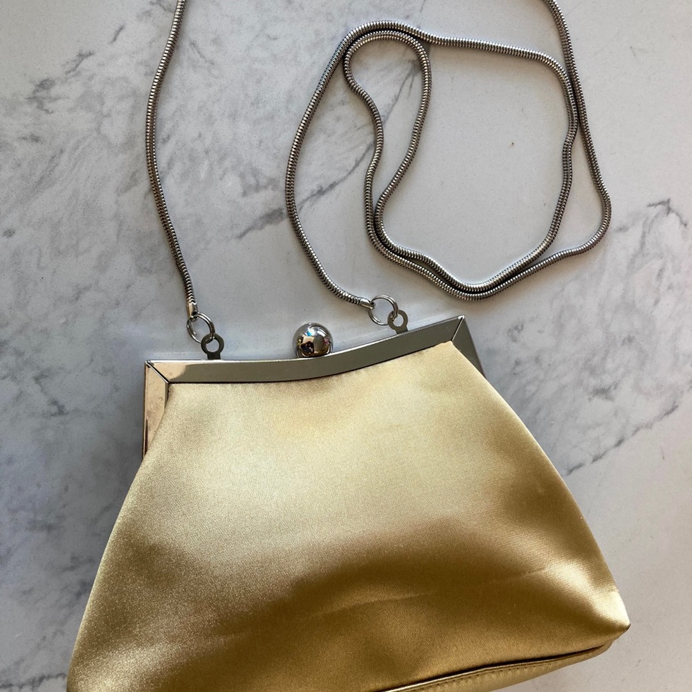 90’sLiz Claiborne Gold Clutch Purse